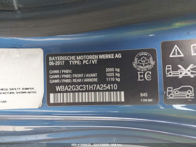 WBA2G3C31H7A25410 BMW M240i Xdrive