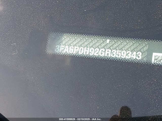 3FA6P0H92GR359343 Ford FUSION SE