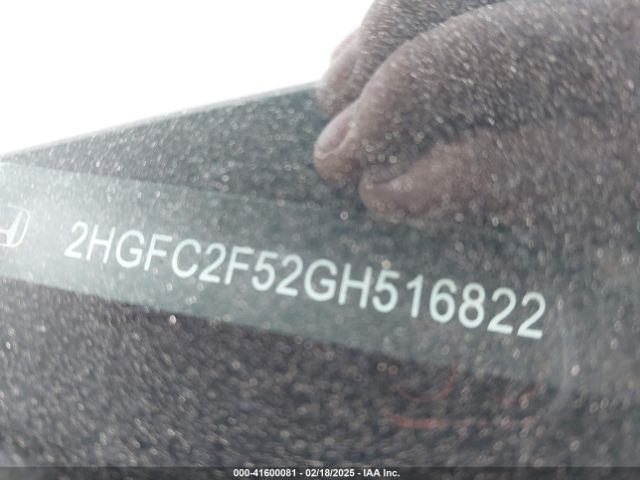 2HGFC2F52GH516822 Honda Civic Lx