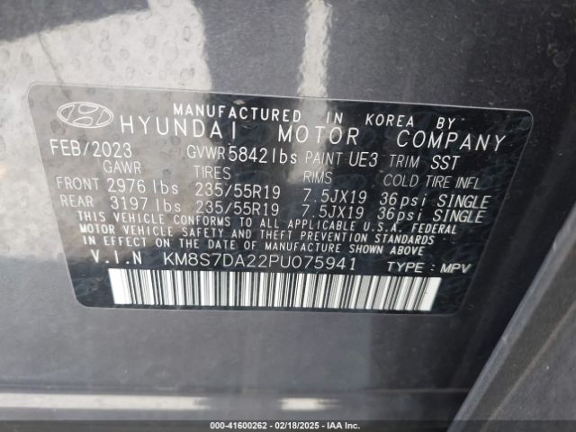 2023 HYUNDAI SANTA FE PLUG-IN HYBRID KM8S7DA22PU075941 Photo 8