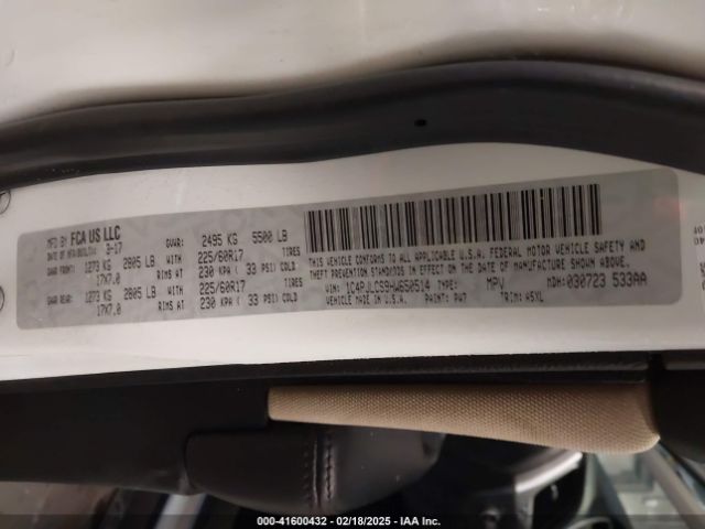 1C4PJLCS9HW650514 Jeep Cherokee Latitude Fwd