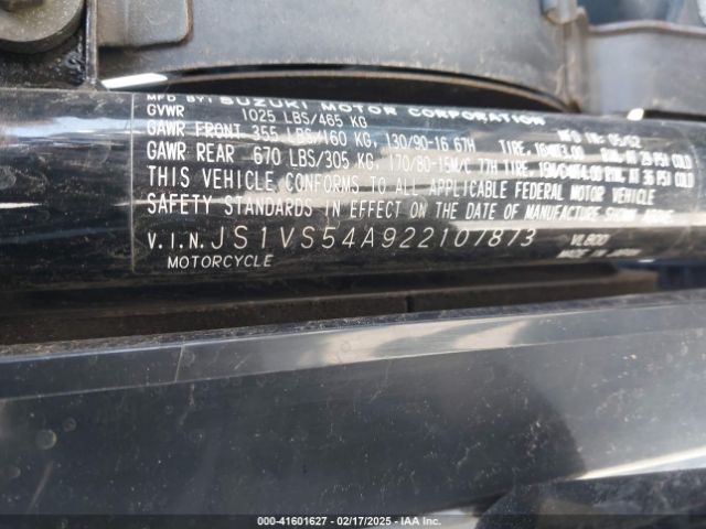 2002 SUZUKI VL800 JS1VS54A922107873 Photo 9