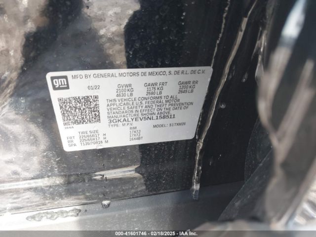 3GKALYEV5NL158511 GMC Terrain Awd At4