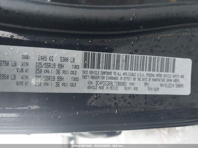3C4PDCGB9LT188083 Dodge Journey Crossroad