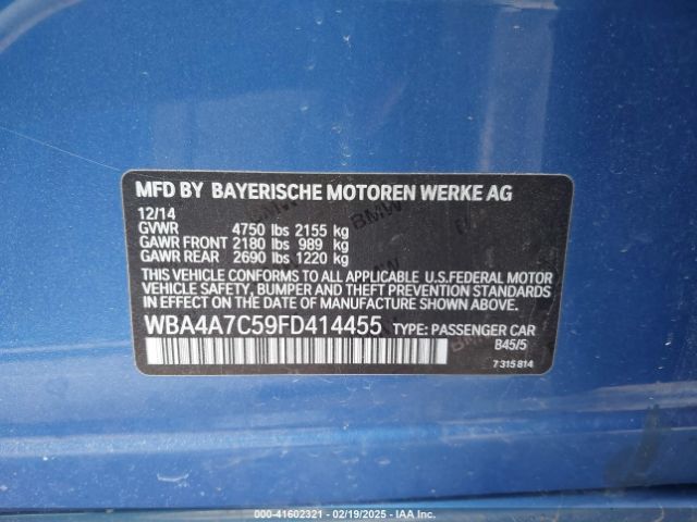 WBA4A7C59FD414455 BMW 428 Gran Coupe Xdrive