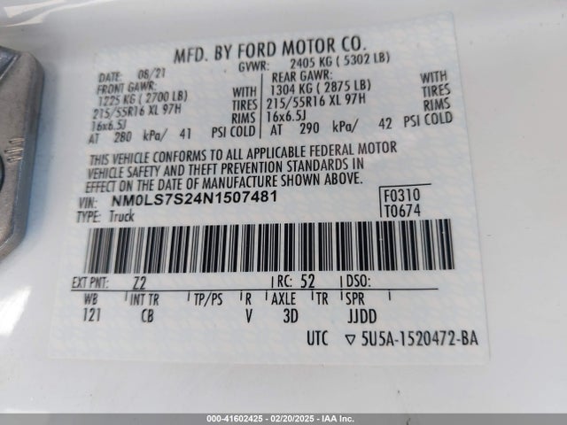 Ford Transit Connect Xl Cargo Van 2022 NM0LS7S24N1507481 Image 9
