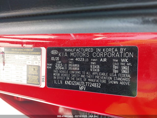 KNDJ23AU7L7724832 KIA SOUL LX