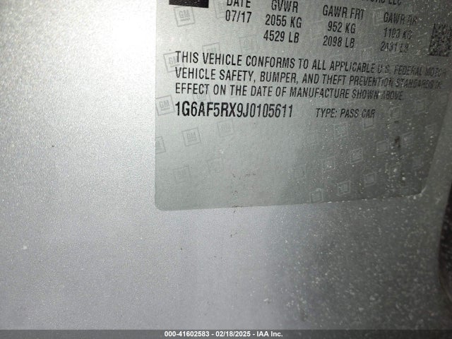 2018 CADILLAC ATS 1G6AF5RX9J0105611 Photo 8