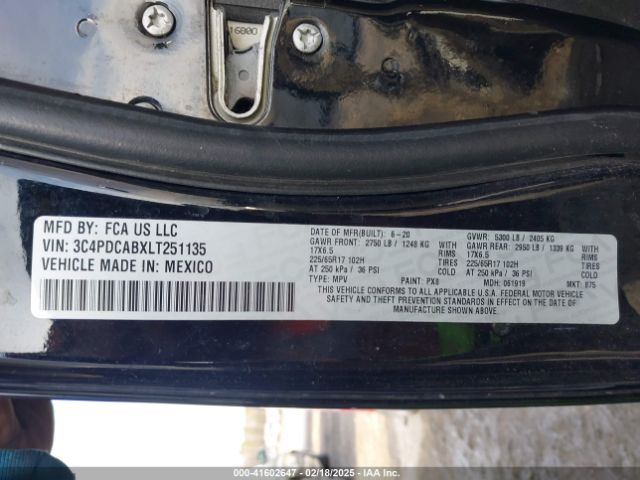 3C4PDCABXLT251135 Dodge Journey Se Value