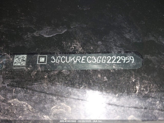 3GCUKREC3GG222959 Chevrolet Silverado 1500 1lt
