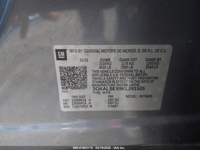 3GKALSEX9KL291525 GMC Terrain Denali