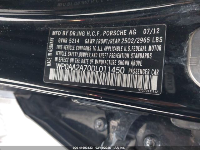 2013 PORSCHE PANAMERA WP0AA2A70DL011450 Photo 8
