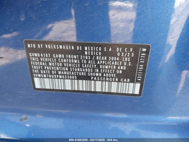 3VW5M7BUXPM023065 Volkswagen Jetta 1.5t S
