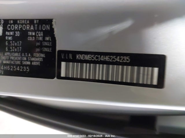 KIA SEDONA LX 2017 KNDMB5C14H6254235 Image 9