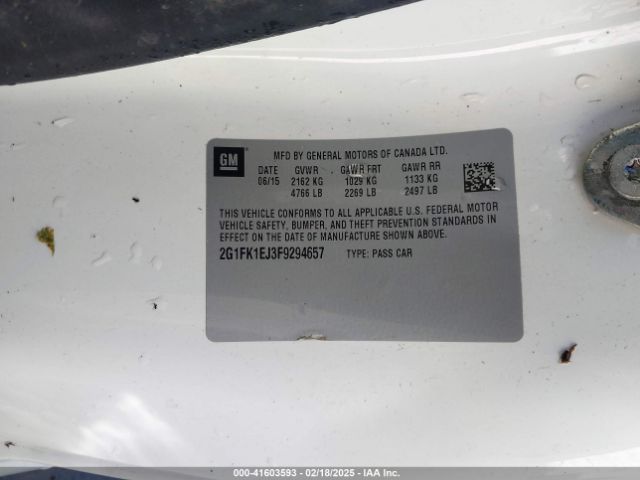 2G1FK1EJ3F9294657 Chevrolet CAMARO 2SS