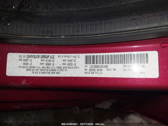 2013 CHRYSLER 200 1C3CCBBB9DN521889 Photo 8