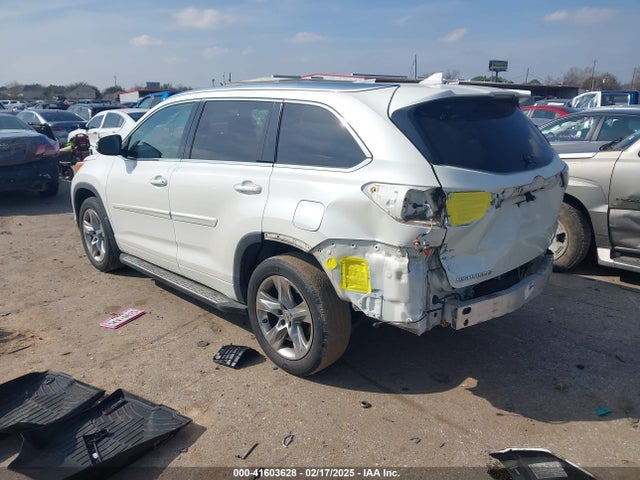 5TDYKRFH7ES019907 Toyota Highlander Limited Platinum V6