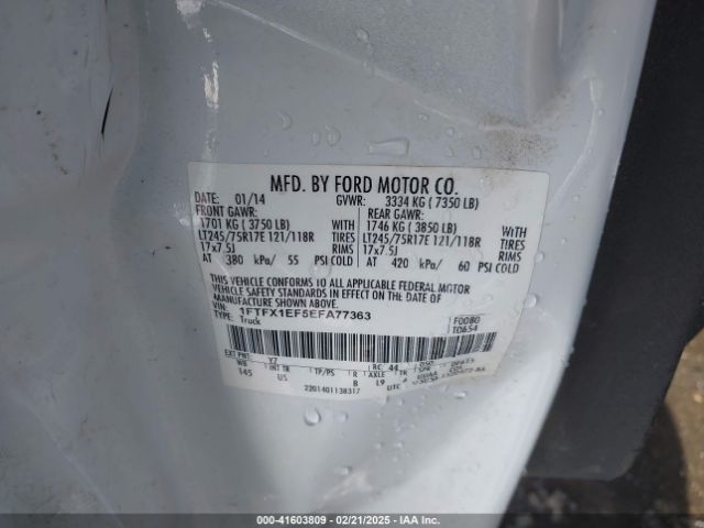 1FTFX1EF5EFA77363 Ford F-150 Xl