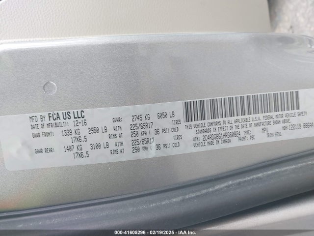 Dodge Grand Caravan Se 2017 2C4RDGBG1HR660824 Image 9
