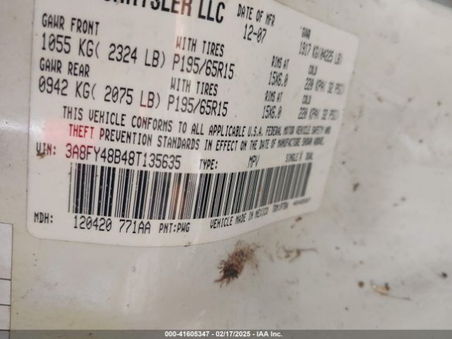 2008 CHRYSLER PT CRUISER 3A8FY48B48T135635 Photo 8