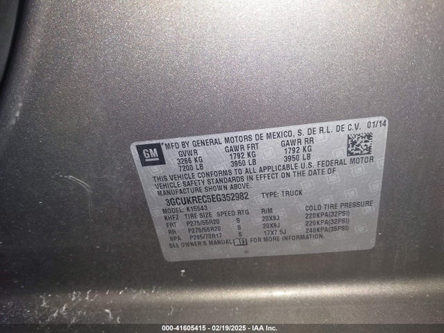 Chevrolet Silverado 1500 1lt 2014 3GCUKREC5EG352982 Image 9