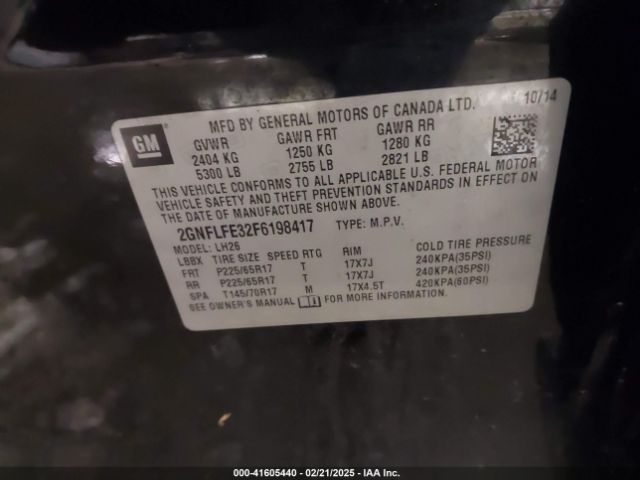 2GNFLFE32F6198417 Chevrolet EQUINOX 1LT