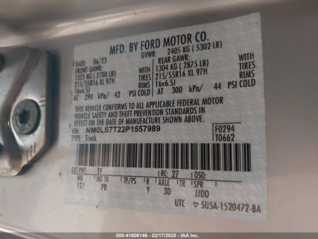 NM0LS7T22P1557989 Ford Transit Connect Xlt Cargo Van
