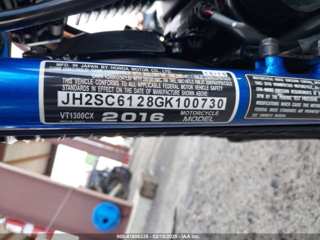 2016 HONDA VT1300 JH2SC6128GK100730 Photo 9