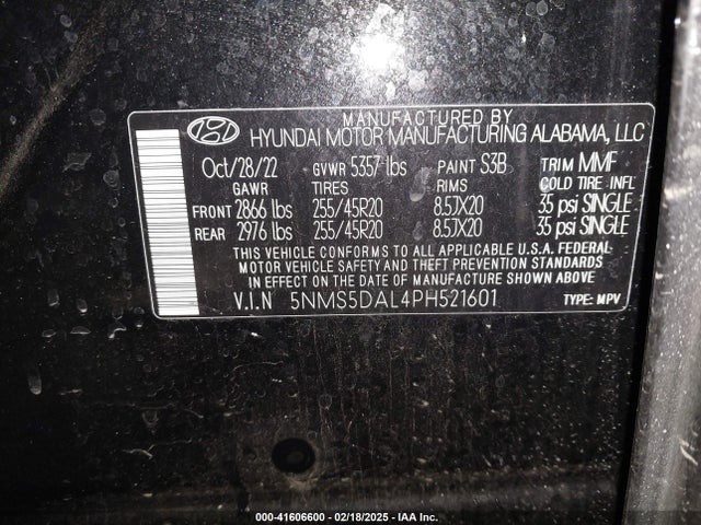 Hyundai Santa Fe Calligraphy 2023 5NMS5DAL4PH521601 Image 9