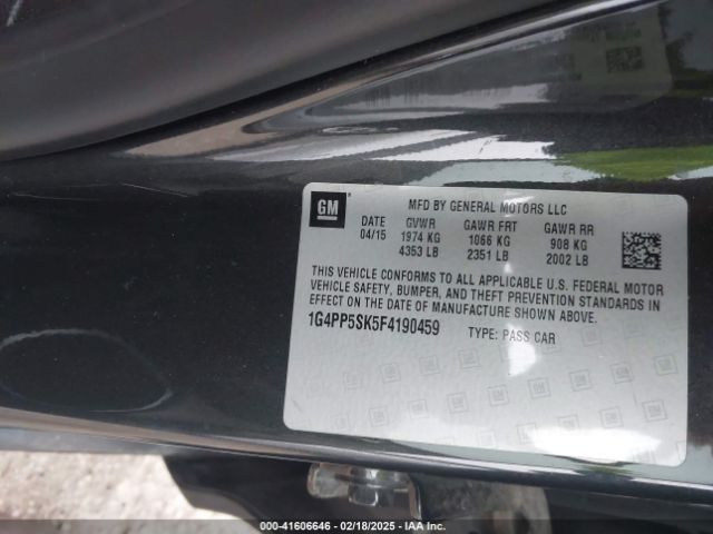 1G4PP5SK5F4190459 Buick Verano