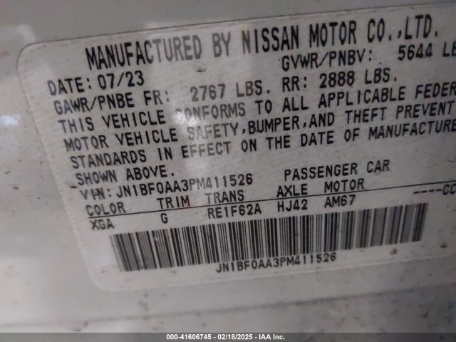 Nissan motor 2023 JN1BF0AA3PM411526 Image 9