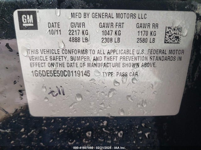 2012 CADILLAC CTS 1G6DE5E50C0119145 Photo 8