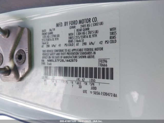 NM0LS7F28L1442870 Ford Transit Connect Xlt Cargo Van