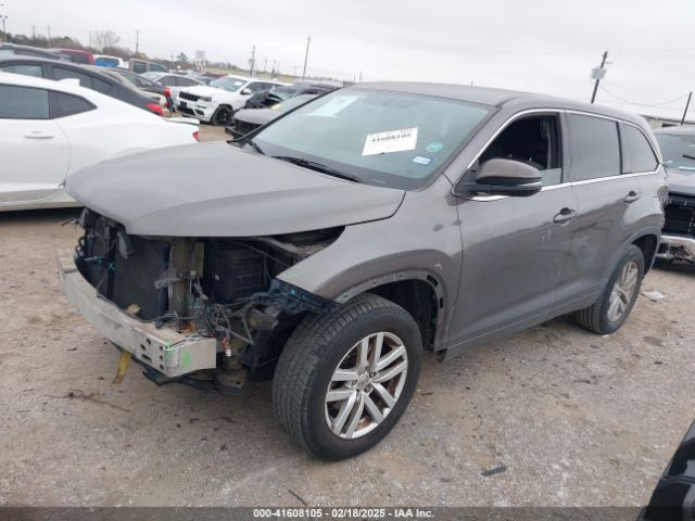 5TDZARFHXFS010904 Toyota Highlander Le