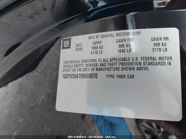 2009 CADILLAC XLR 1G6YV36A795600670 Photo 8