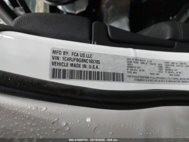 2022 JEEP GRAND CHEROKEE WK 1C4RJFBG8NC165785 Photo 8