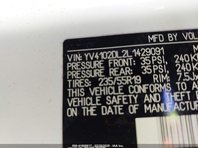 YV4102DL2L1429091 Volvo Xc60 T5 Inscription