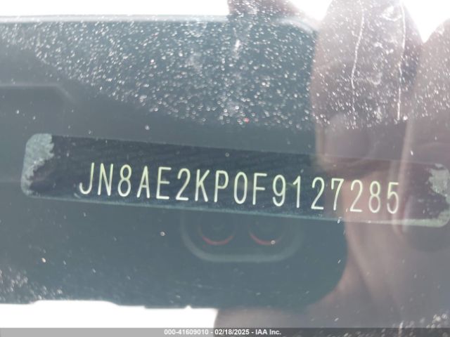 JN8AE2KP0F9127285 Nissan Quest Platinum/s/sl/sv