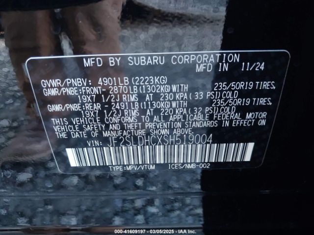 JF2SLDHCXSH519004 Subaru Forester Sport