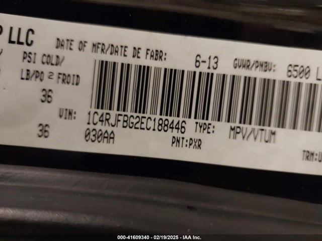 1C4RJFBG2EC188446 Jeep Grand Cherokee Limited