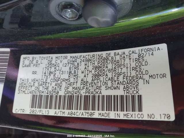 Toyota Tacoma Double Cab 2014 3TMLU4EN7EM149250 Image 9