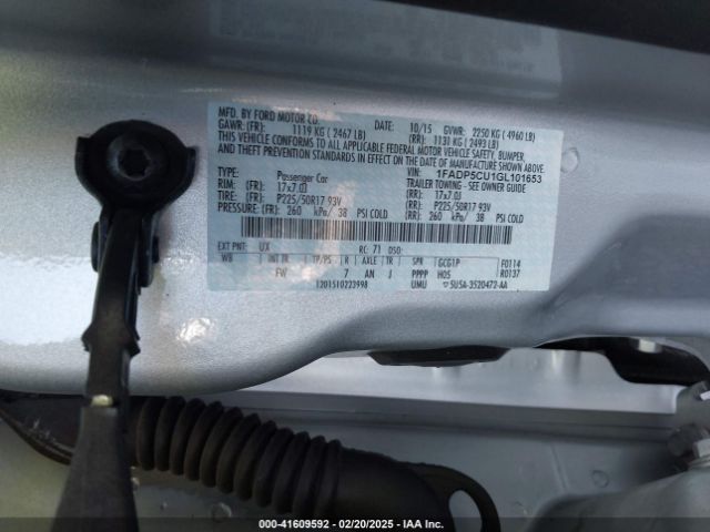 1FADP5CU1GL101653 Ford C-max Energi Sel