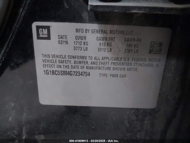 Chevrolet Cruze Ls Auto 2016 1G1BC5SM4G7234794 Image 9