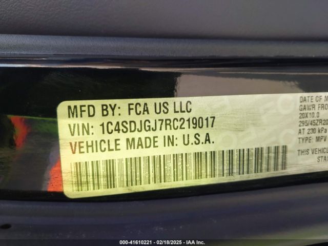 2024 DODGE DURANGO 1C4SDJGJ7RC219017 Photo 8