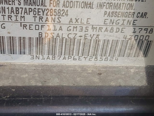 Nissan SENTRA S 2014 3N1AB7AP6EY285824 Image 9