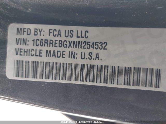 1C6RREBGXNN254532 RAM 1500 Big Horn  4x2 6'4 Box