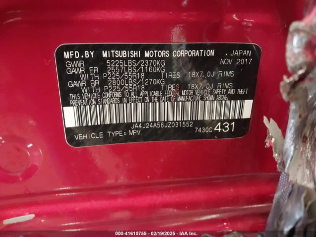 2018 MITSUBISHI OUTLANDER PHEV JA4J24A56JZ031552 Photo 8