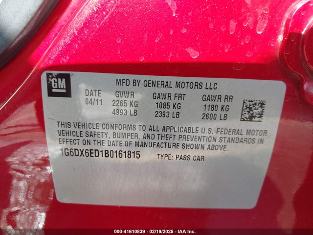 2011 CADILLAC STS 1G6DX6ED1B0161815 Photo 8