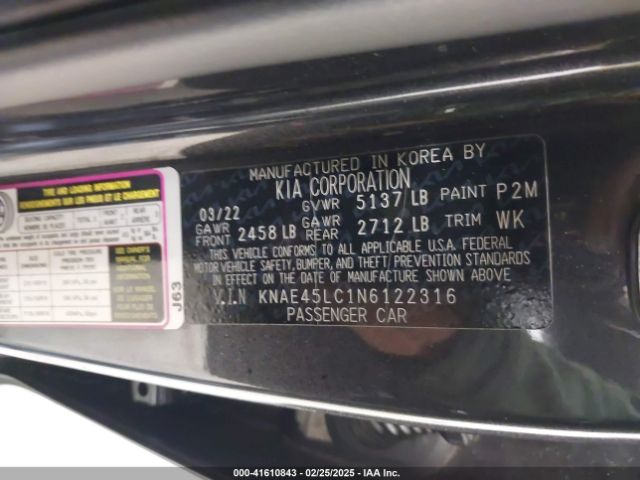 2022 KIA STINGER KNAE45LC1N6122316 Photo 8