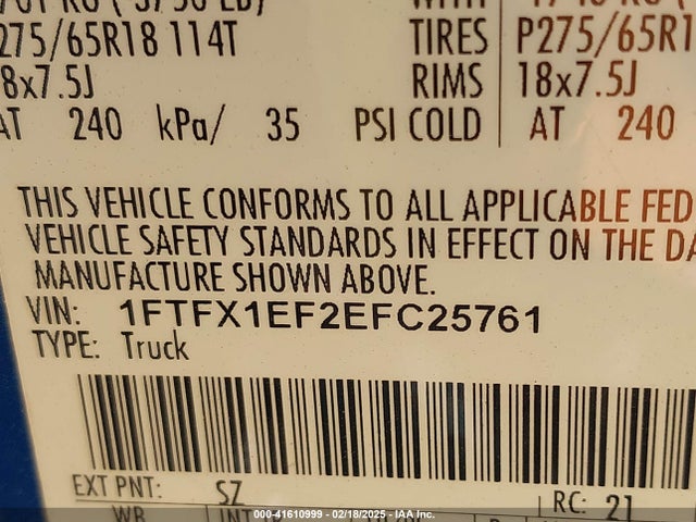 Ford F-150 Xlt 2014 1FTFX1EF2EFC25761 Image 9